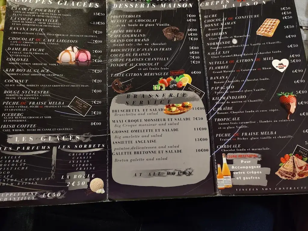 Menu_LA GRANDE BRASSERIE SALLE 14 depuis 1990 Joinville_Joinville_image_4