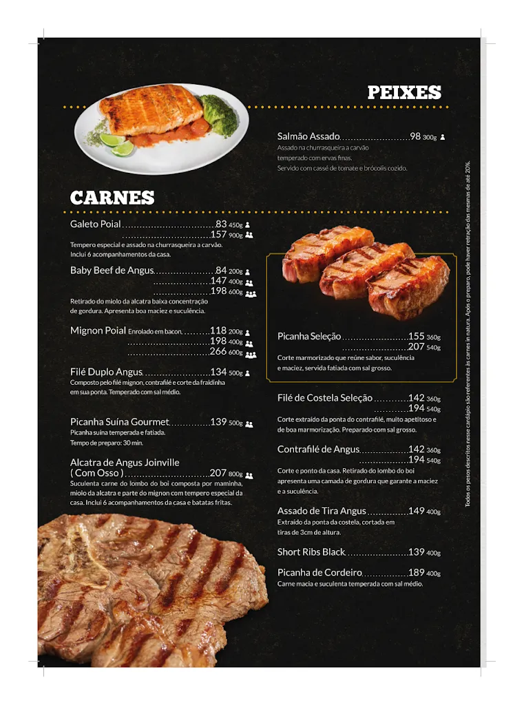 Menu_Restaurante e Churrascaria Poial Tropeiro._Brazil_image_1