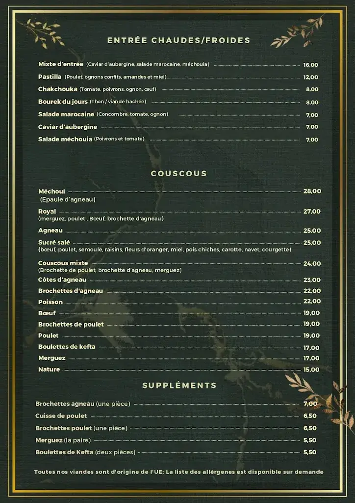 Menu_La Tajine d'Or_Joinville-le-Pont_image_3
