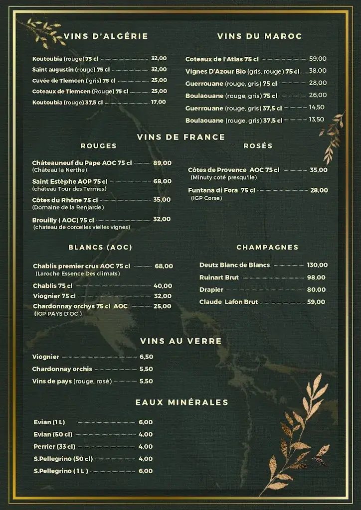 Menu_La Tajine d'Or_Joinville-le-Pont_image_4