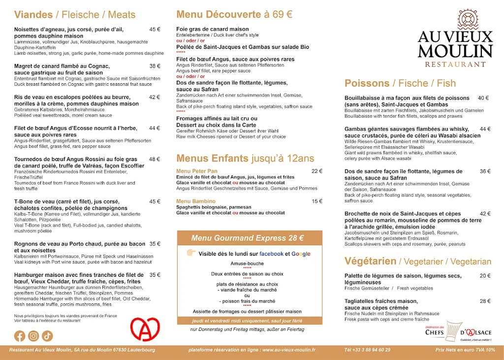 Menu_Restaurant Au Vieux Moulin - Alte Mühle_Lauterbourg_image_3