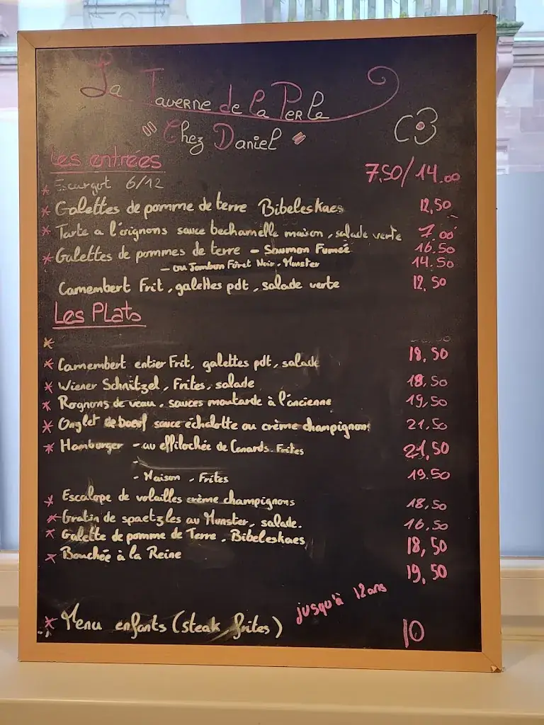 Menu_La Taverne de la Perle 