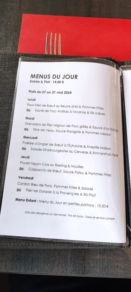 Menu_Restaurant de la Gare_Lipsheim_image_1