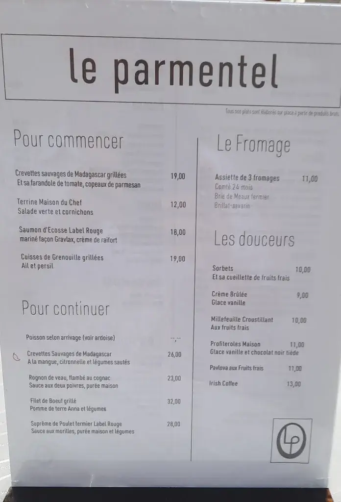 Menu_Restaurant Le Parmentel By Julie_Ban-Saint-Martin_image_1