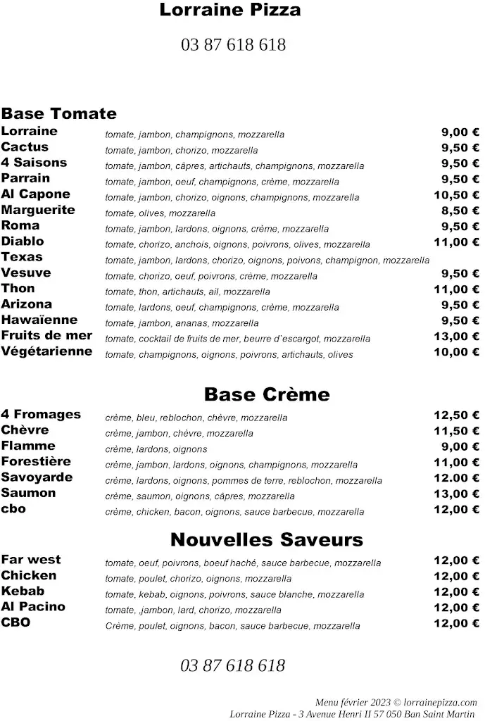 Menu_Lorraine Pizza_Ban-Saint-Martin_image_1