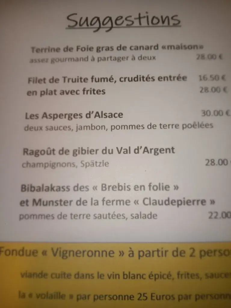 Menu_Les Bagenelles, Hôtel 3 étoiles et Restaurant au coeur de la nature_Sainte-Marie-aux-Mines_image_4