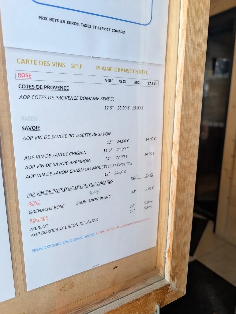 Menu_Bar Restaurant Plaine Dranse_Châtel_image_1