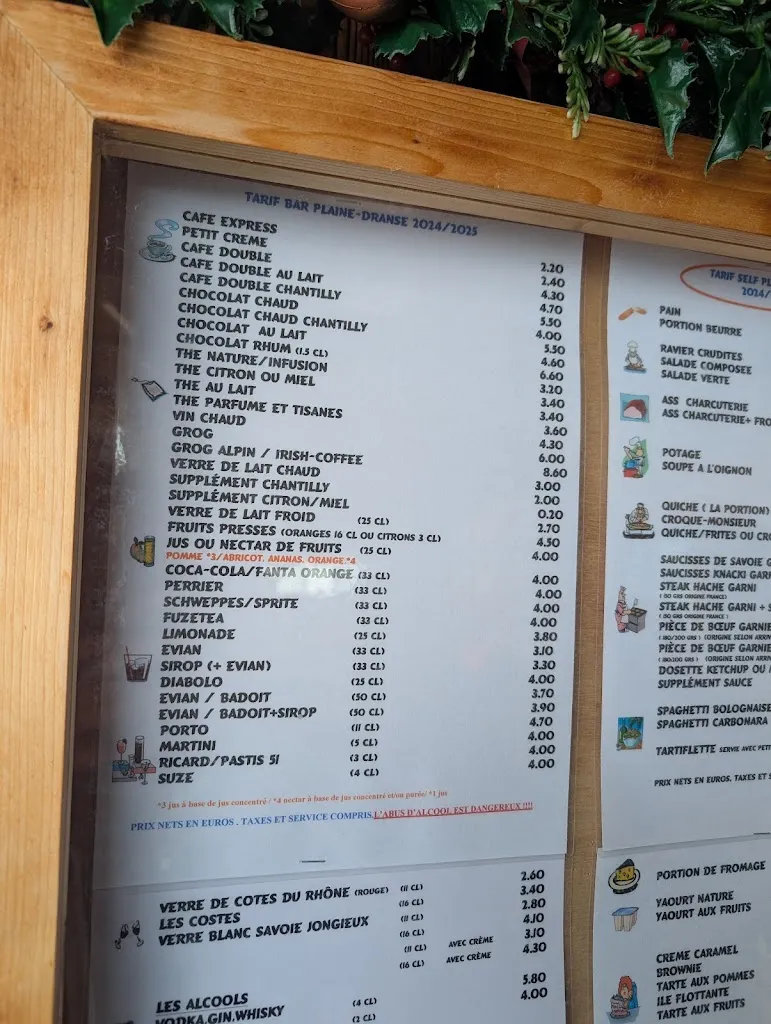 Menu_Bar Restaurant Plaine Dranse_Châtel_image_2