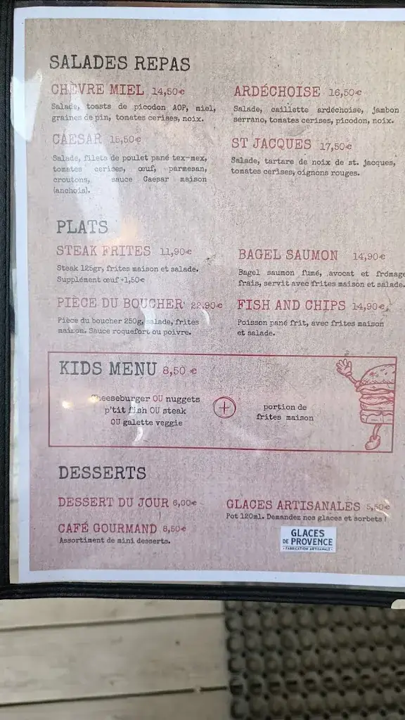 Menu_La Baraque_Châteauneuf-du-Rhône_image_3