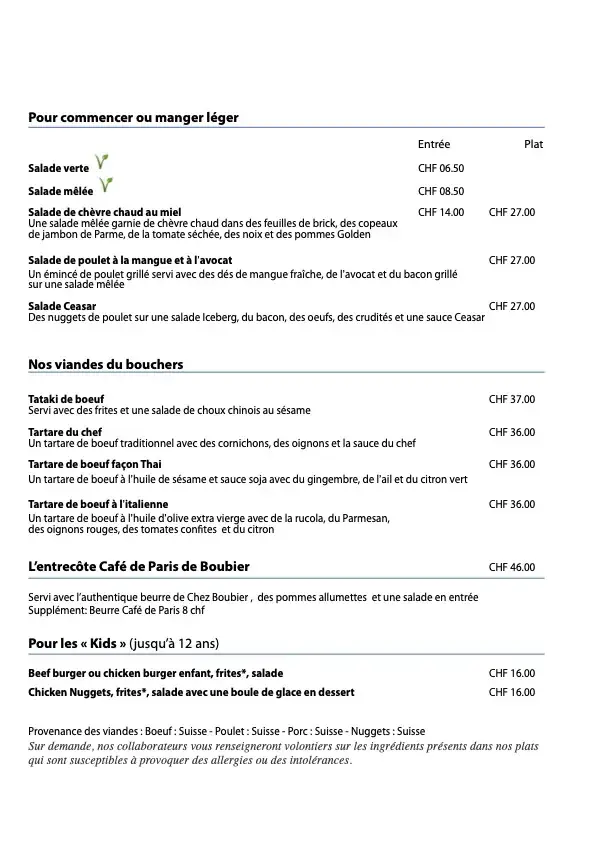 Menu_Le Blue Buns - Lumen - Burgers, Tartares & Entrecôte Café de Paris Boubier à Renens Crissier_Crissier_image_2