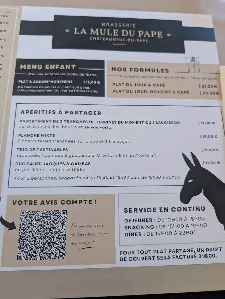 Menü_Brasserie La Mule du Pape_Châteauneuf-du-Pape_Bild_4