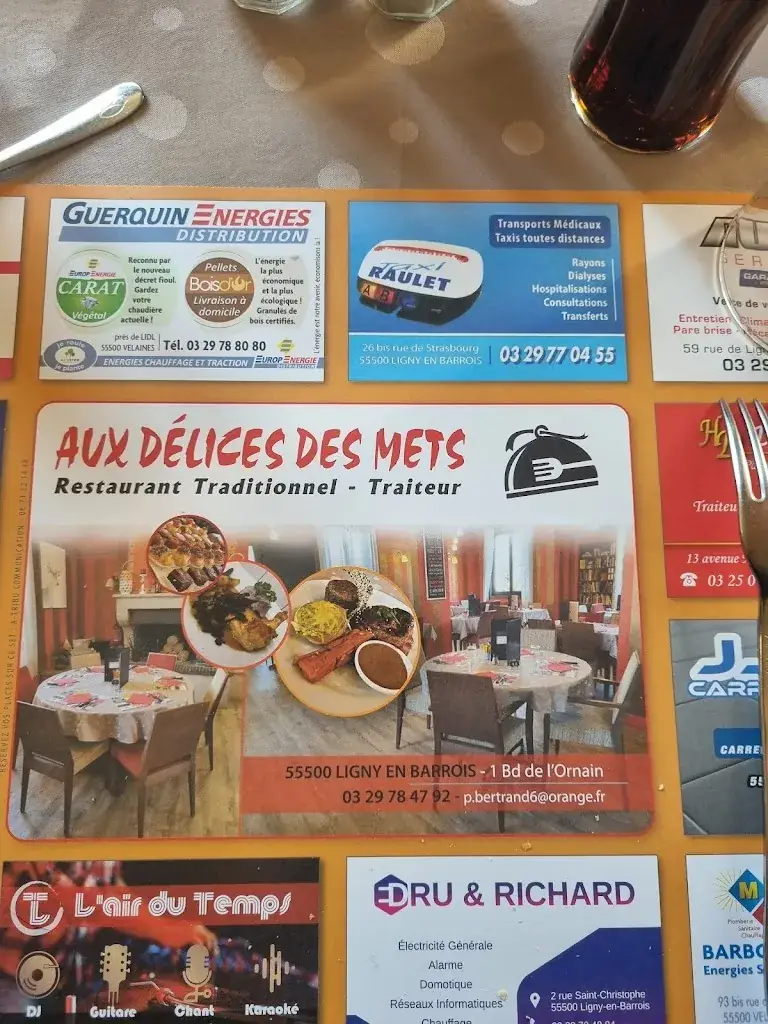 Menu_Aux Délices des Mets_Ligny-en-Barrois_immagine_1