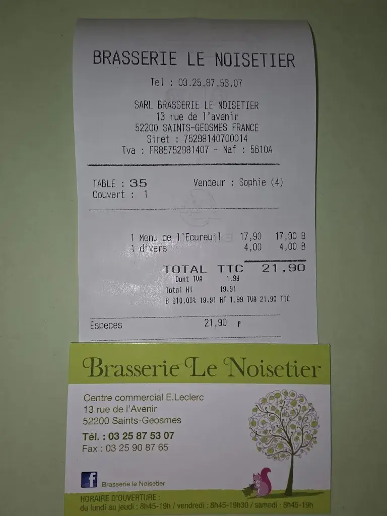 Mickael LEFEVRE_Brasserie Le Noisetier_Saints-Geosmes_review