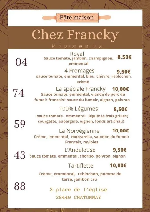 Menu_Chez Francky_Châtonnay_image_3