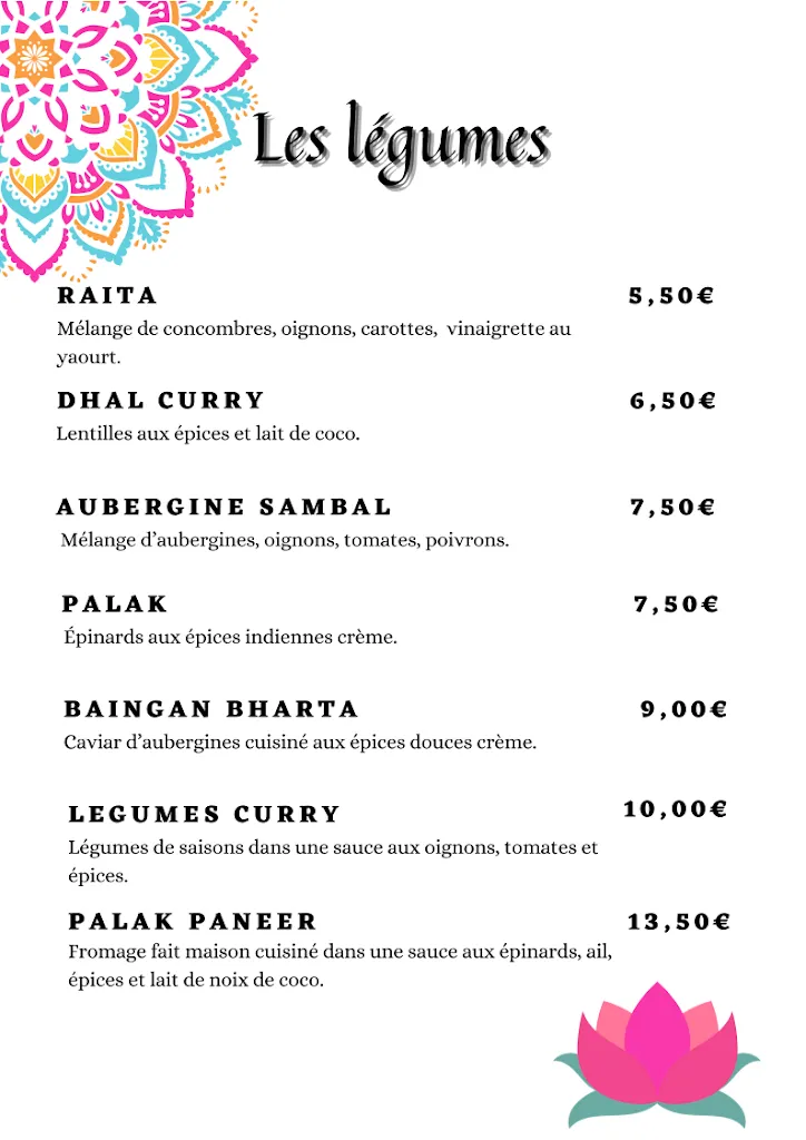 Menu_Restaurant indien | SING Cuisine Indienne_Lutterbach_image_3