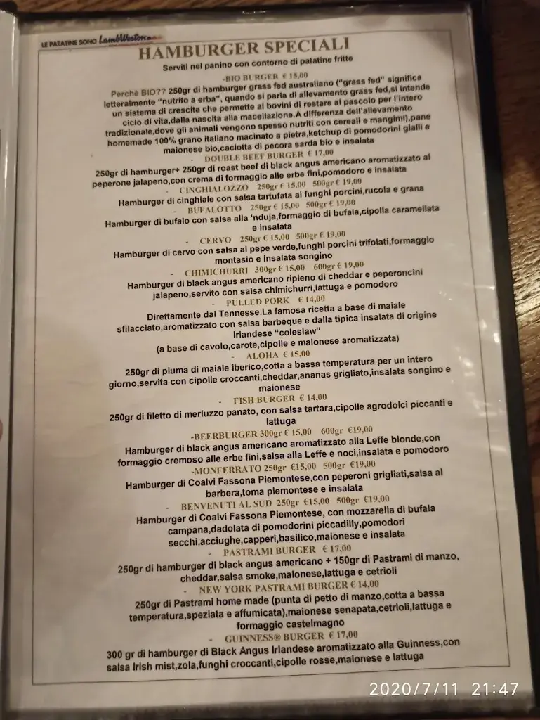 Menu_Ristorante Celtic House - Effeci srl_Italy_image_2