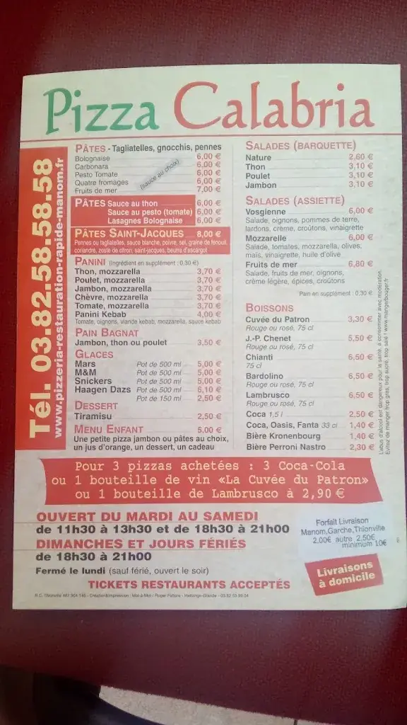 Menu_Pizzeria Calabria_Manom_image_3