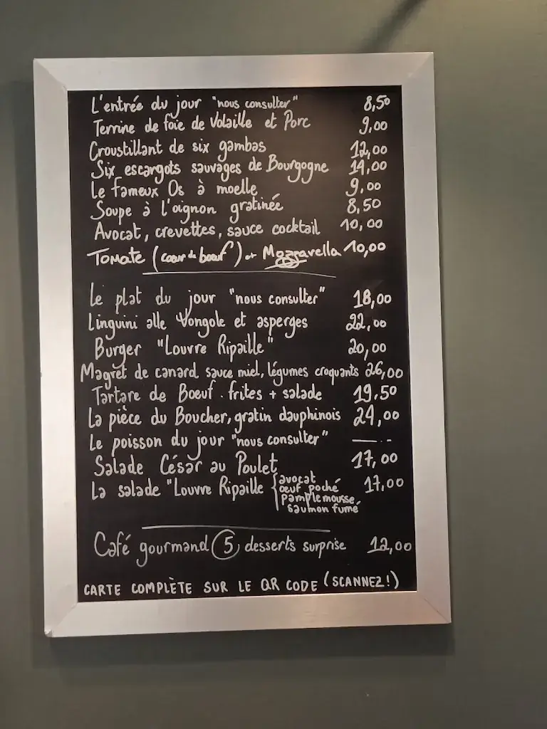 Menü_Le Louvre Ripaille_Paris_Bild_2