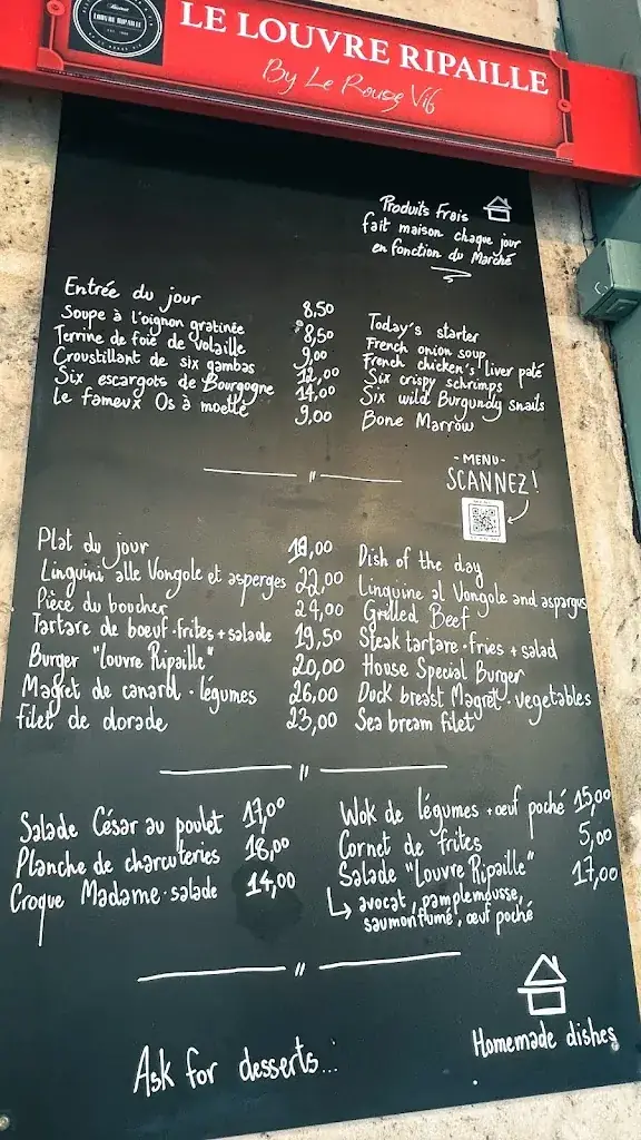 Menü_Le Louvre Ripaille_Paris_Bild_4