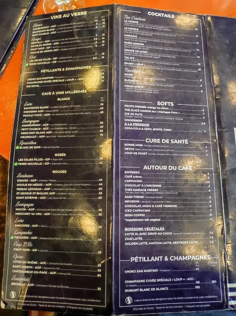 Menü_Loup restaurant_Paris_Bild_3