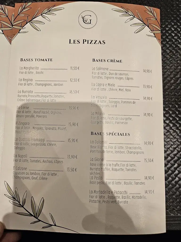 Menu_La Gloria ristorante_Ludres_image_1