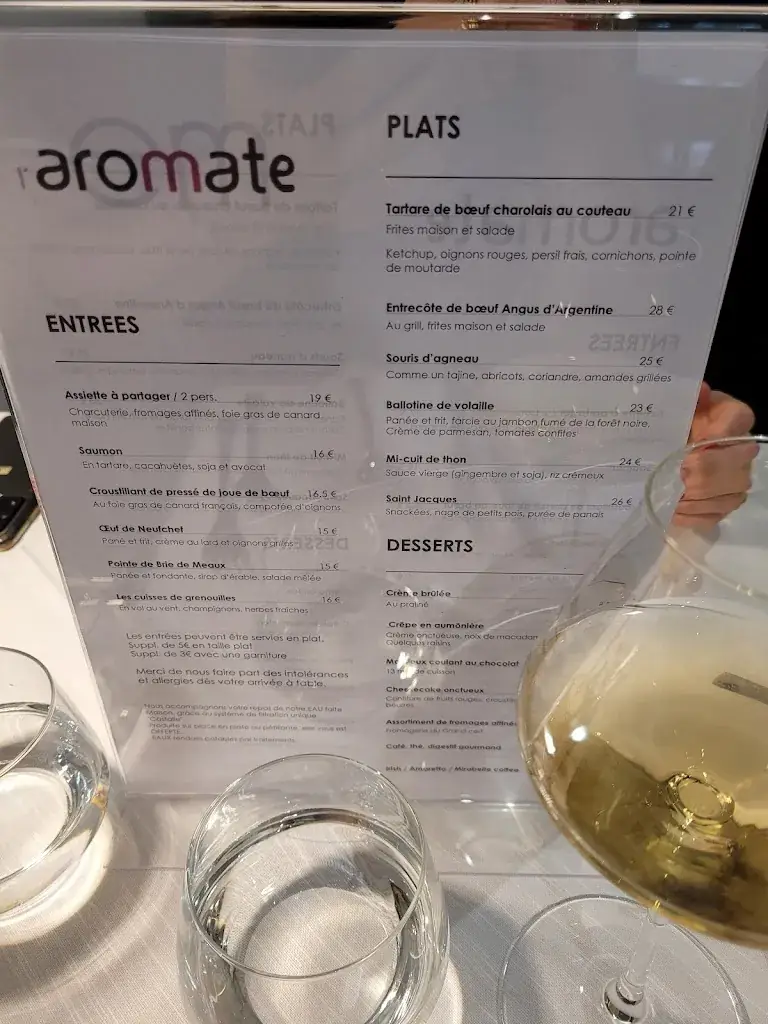 Menu_Restaurant L' Aromate Semécourt_Semécourt_image_4