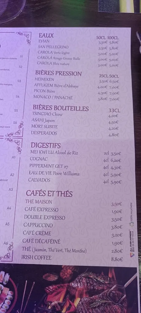 Menu_Les délices d'asie_Maxéville_image_1