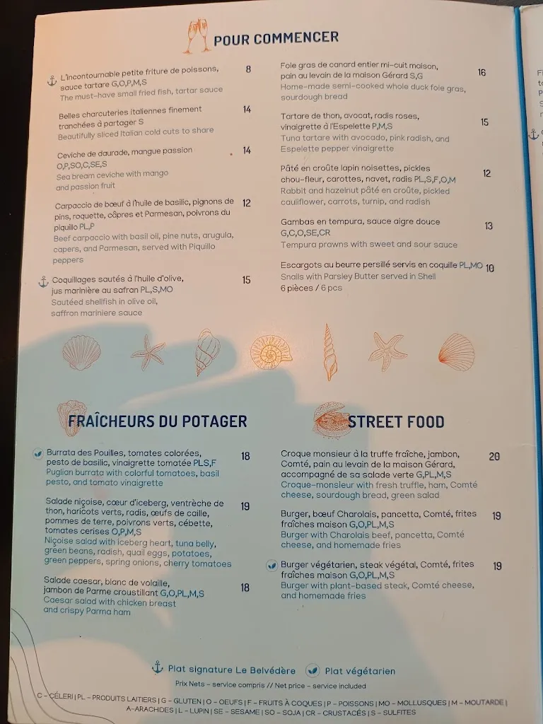 Menu_Le Belvédère, Brasserie Contemporaine_Mesnil-Saint-Père_image_2