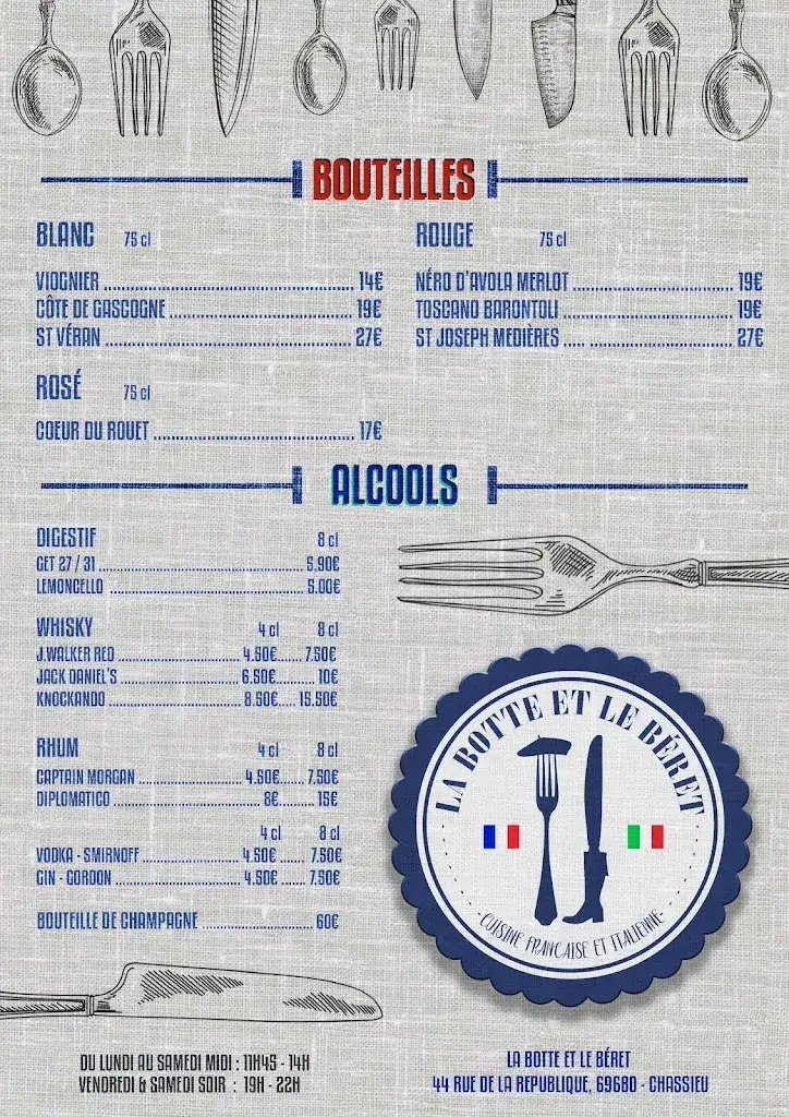 Menu_La Botte Et Le Béret_Chassieu_image_4