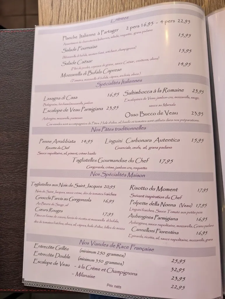 Menu_Restaurant La Fournaise_Hauconcourt_image_1