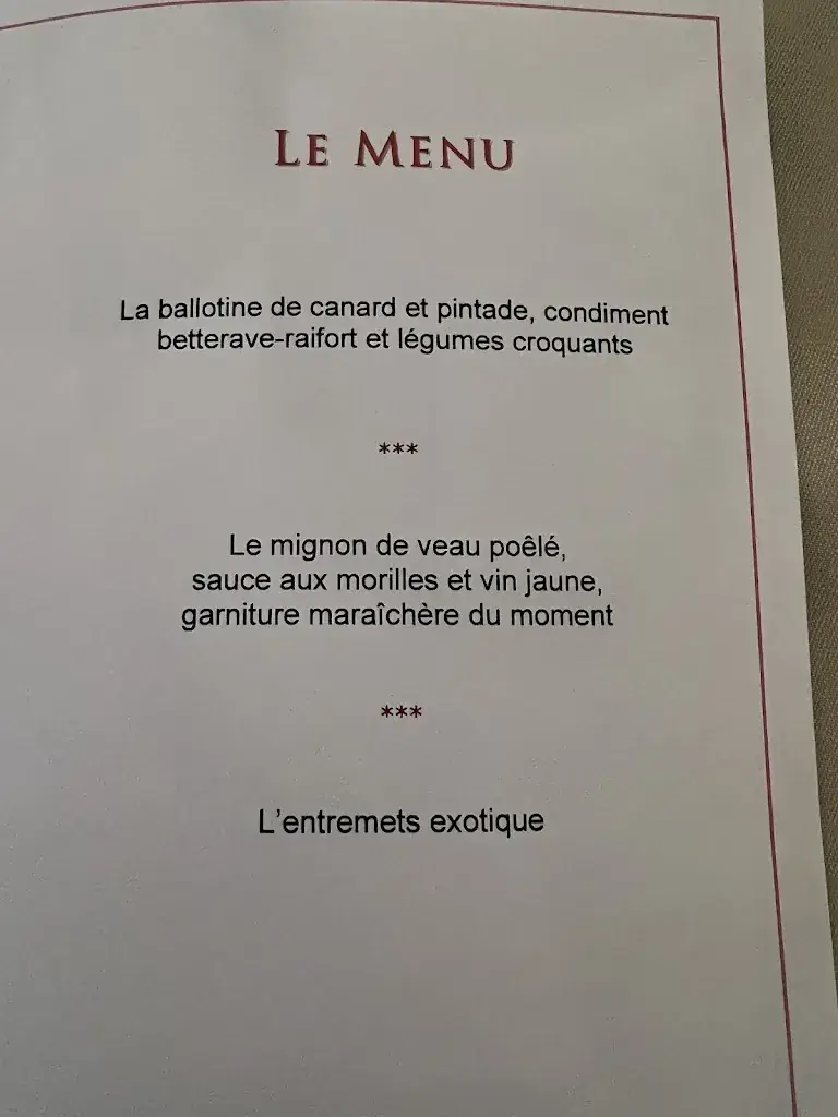 Menu_Le Cerf Restaurant - Marlenheim_Marlenheim_image_1