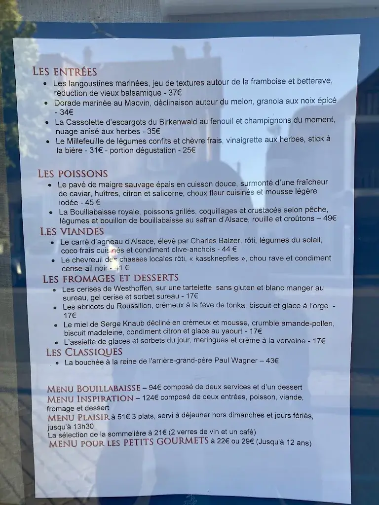 Menu_Le Cerf Restaurant - Marlenheim_Marlenheim_image_3