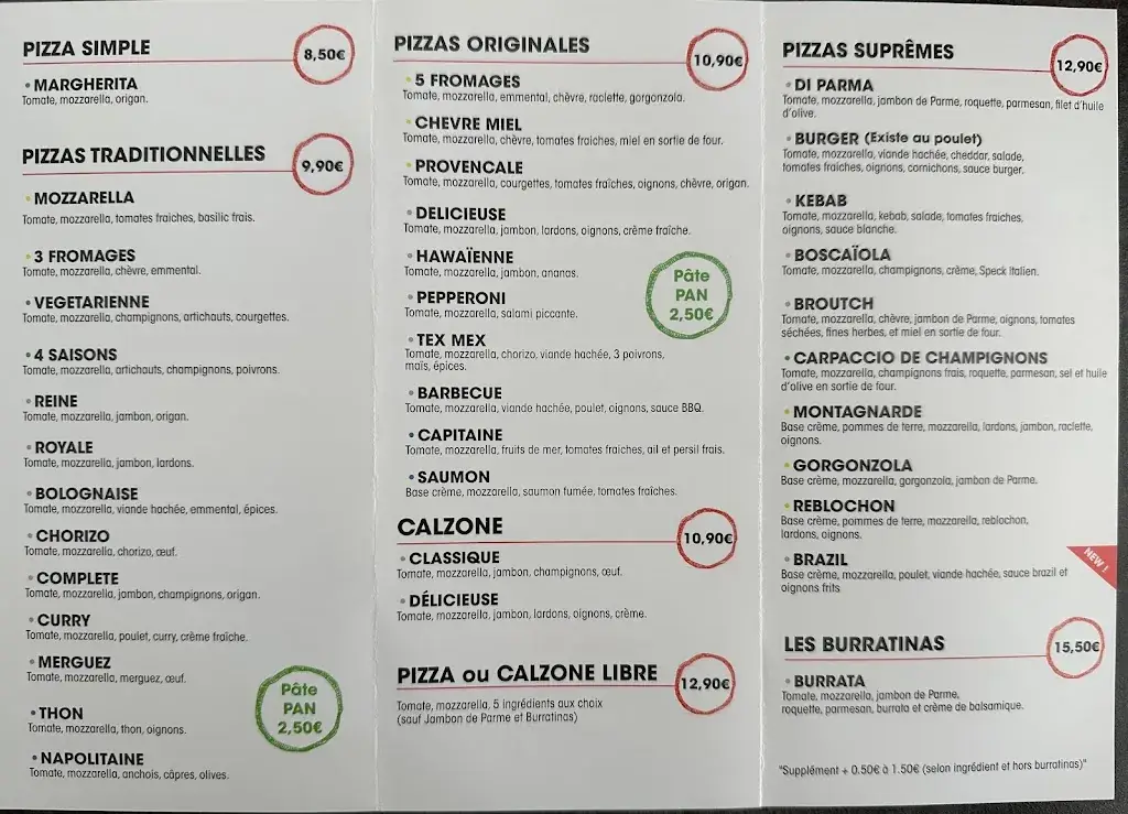 Menu_La Pizzeria Marlenheim_Marlenheim_image_1