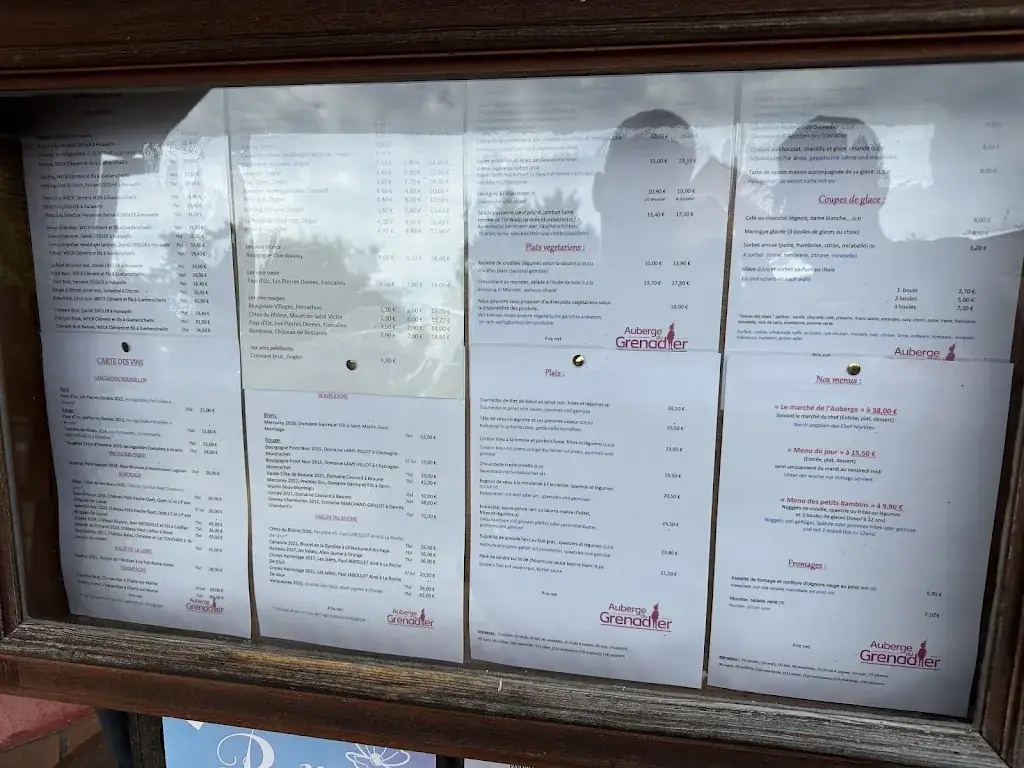 Menu_Auberge Du Grenadier_Marckolsheim_image_1