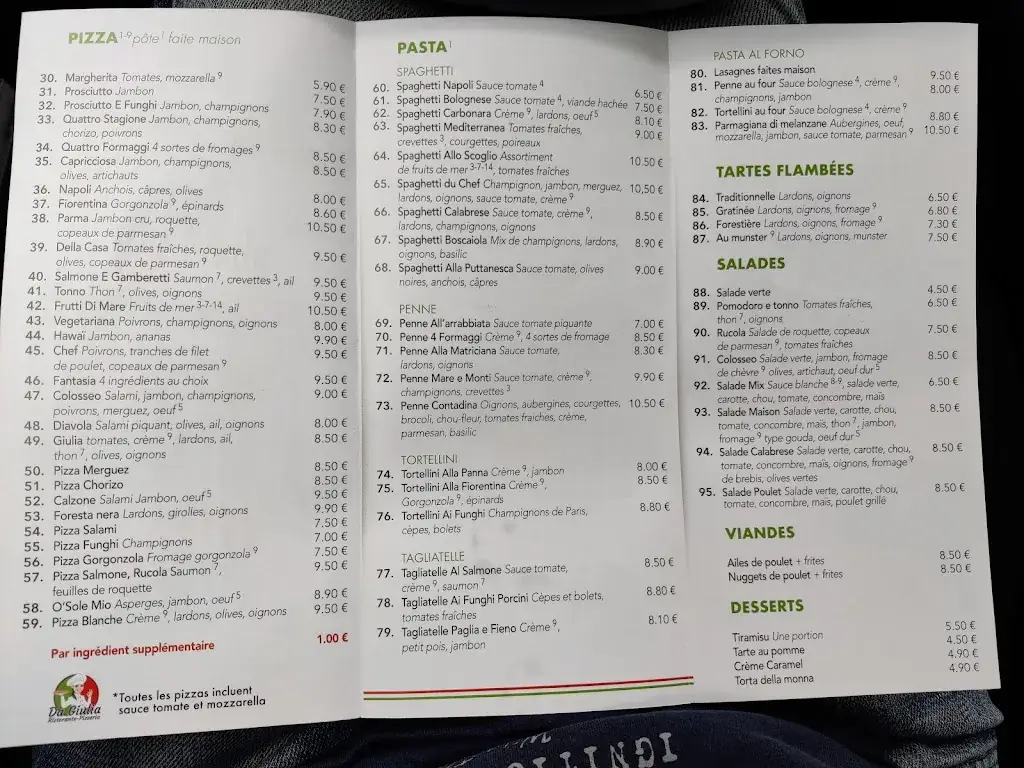 Menu_Ristorante Pizzeria Da Giulia_Marckolsheim_image_3