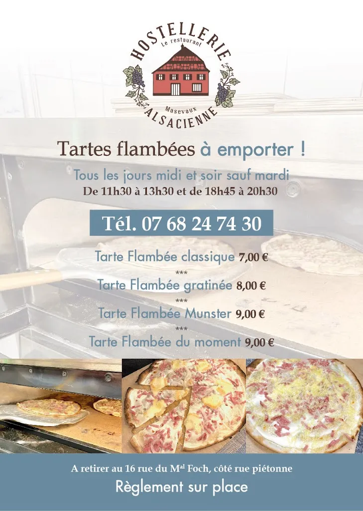 Menu_Hostellerie Alsacienne : Restaurant, Gîtes et Magasin_Masevaux-Niederbruck_image_4