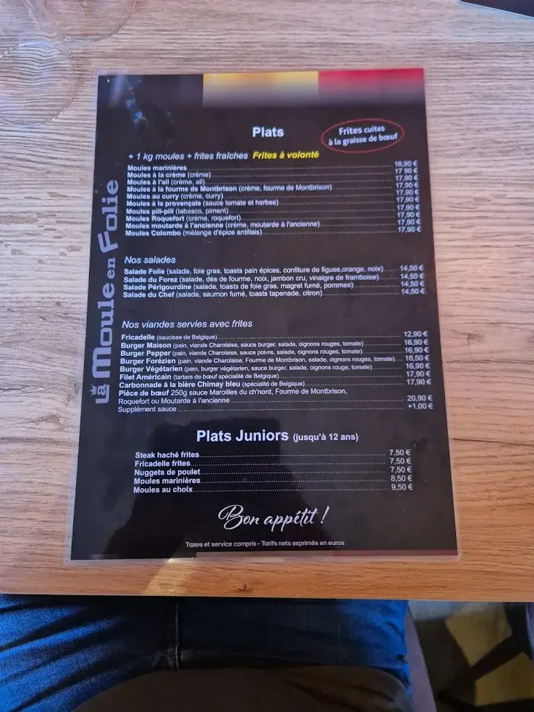 Menu_La moule en folie_Montbrison_image_1
