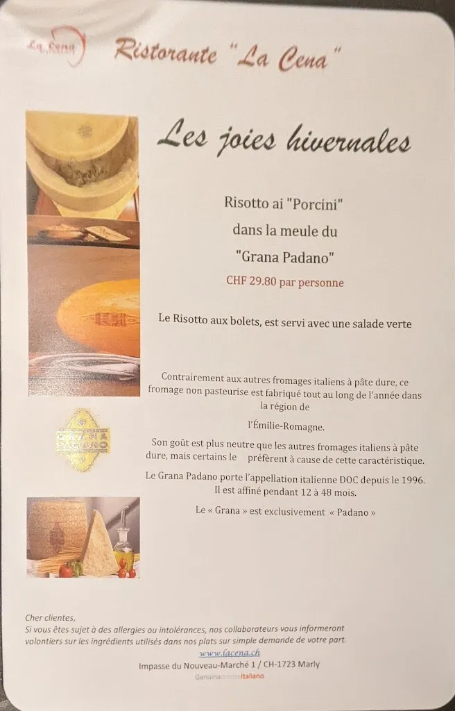 Menu_Ristorante la Cena_Marly_image_1