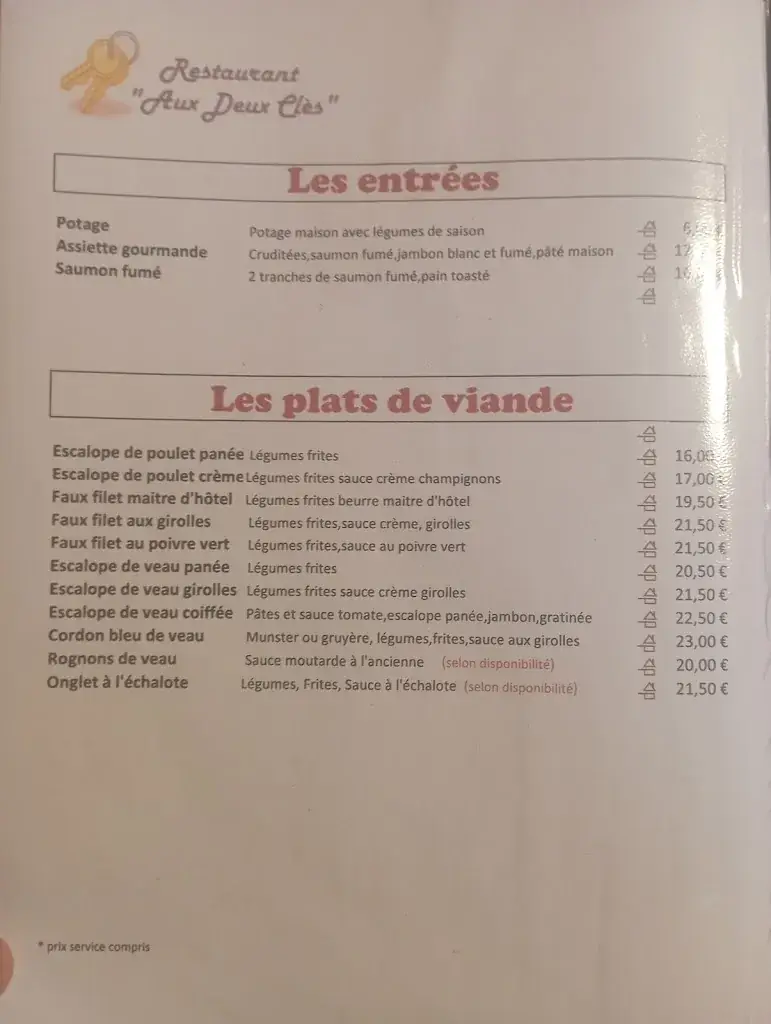 Menu_Restaurant Aux Deux Clés_Schwenheim_image_2