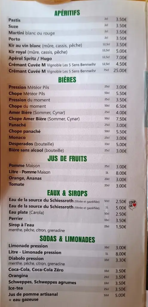 Menu_Ferme Auberge du Schiessroth_Gaschney_immagine_1