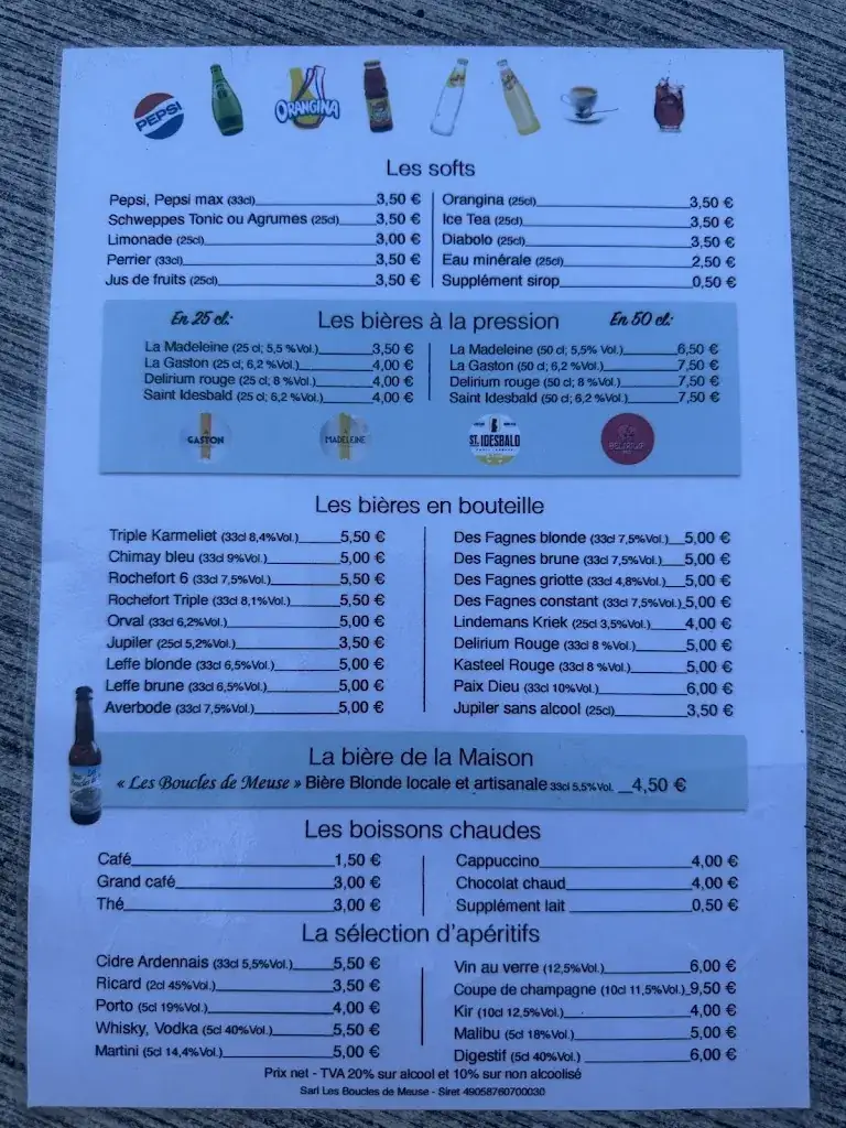 Menu_Les Boucles De Meuse Restaurant et Hôtel_Monthermé_image_2