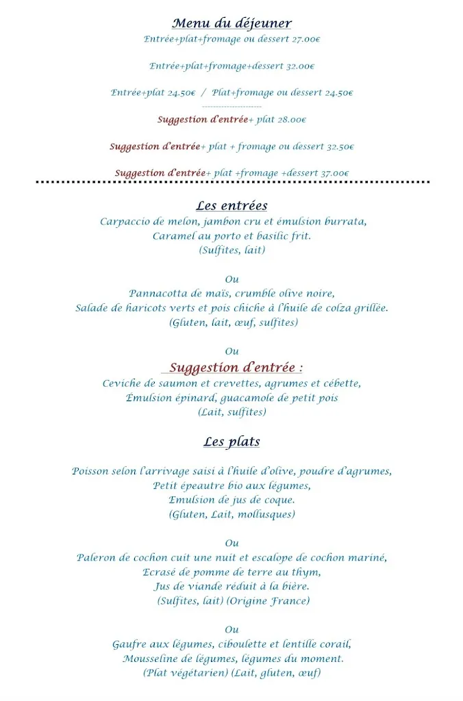 Menu_Restaurant Mise En Scène_Montbrison_image_1