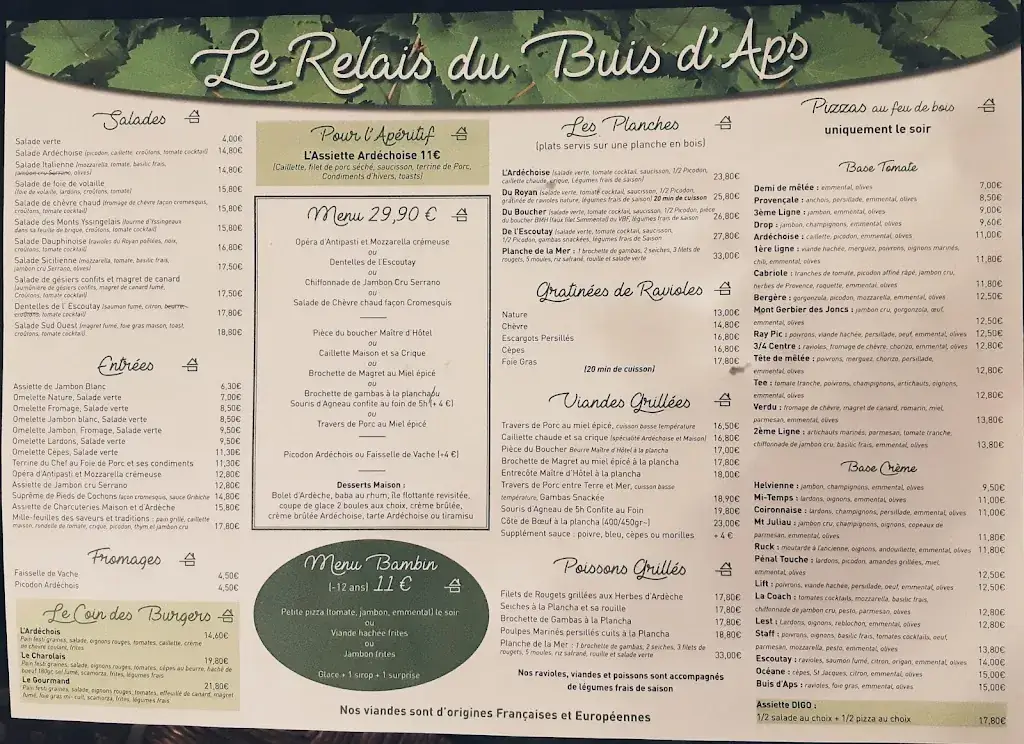 Menu_Le Relais du Buis d'Aps_Alba-la-Romaine_image_4