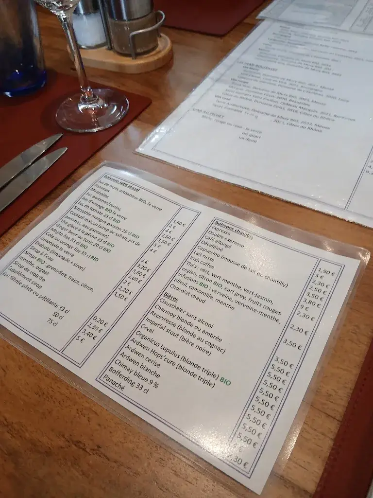 Menu_Restaurant La Grange_Avioth_image_1