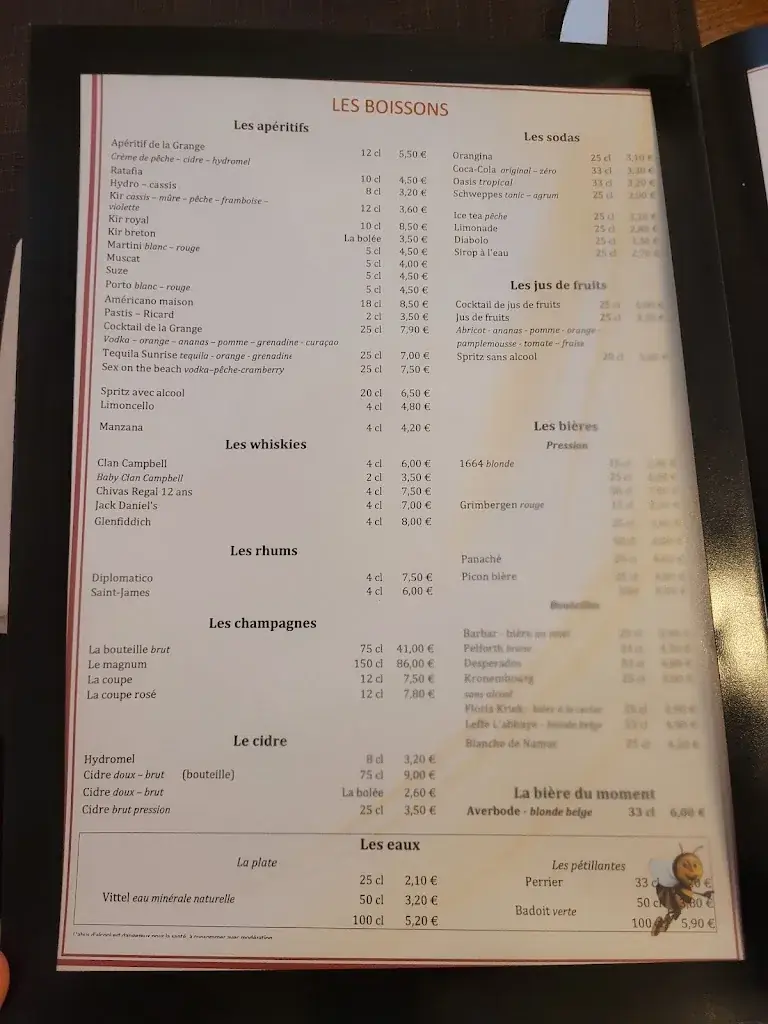 Menu_La Grange Aux Abeilles_Giffaumont-Champaubert_image_1