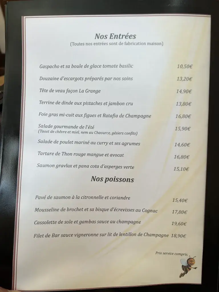 Menu_La Grange Aux Abeilles_Giffaumont-Champaubert_image_2