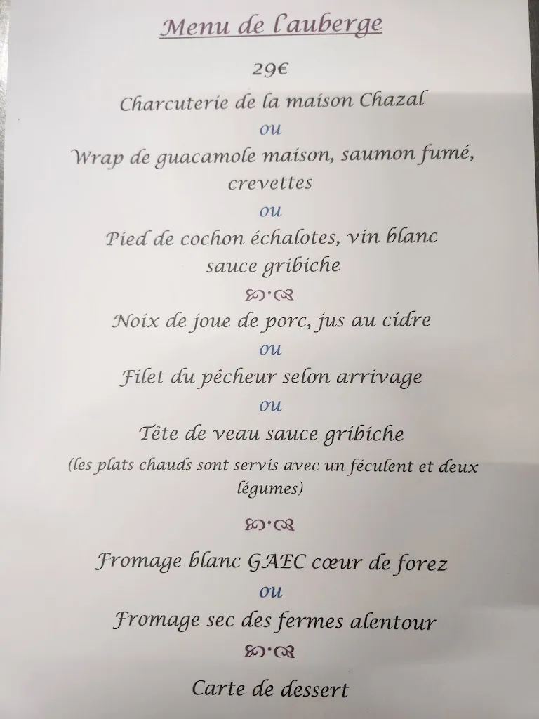 Menu_Auberge les Trabuches_Saint-Romain-le-Puy_image_1
