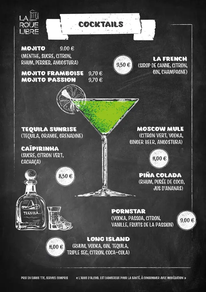 Menu_Restaurant - Pub La Roue Libre_Montmirail_image_2