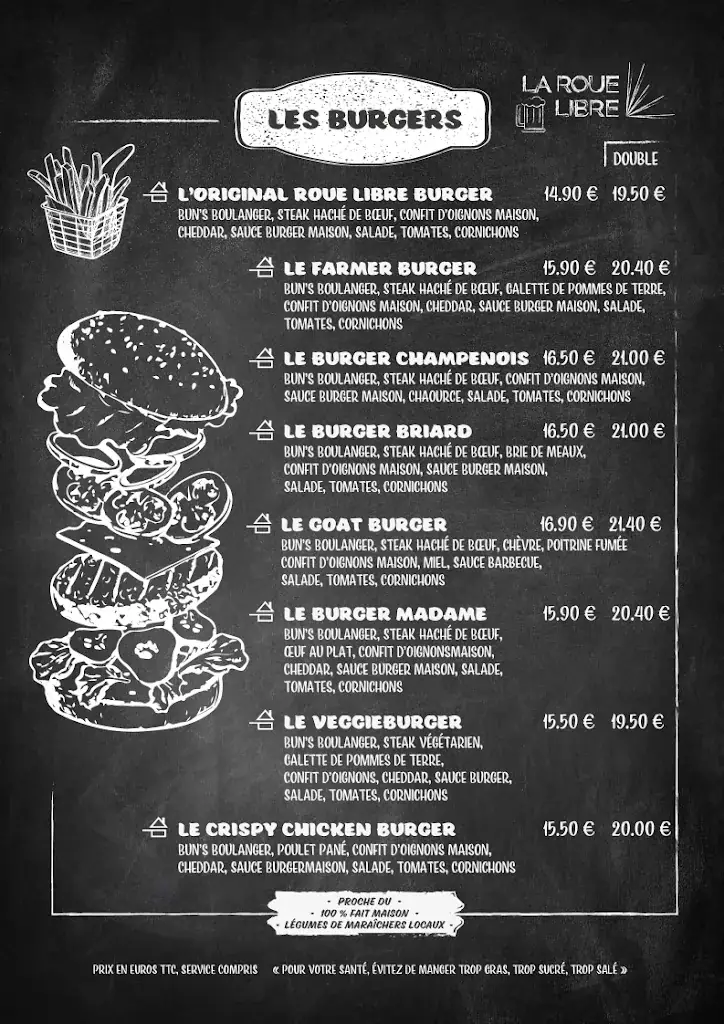 Menu_Restaurant - Pub La Roue Libre_Montmirail_image_3
