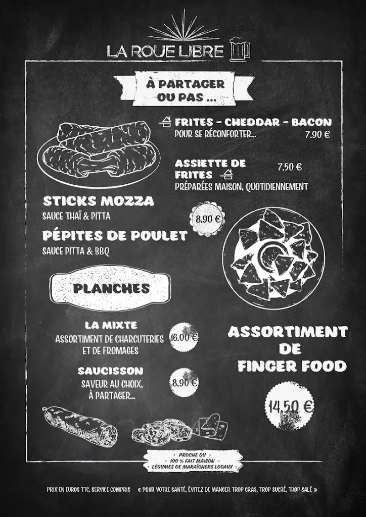 Menu_Restaurant - Pub La Roue Libre_Montmirail_image_4